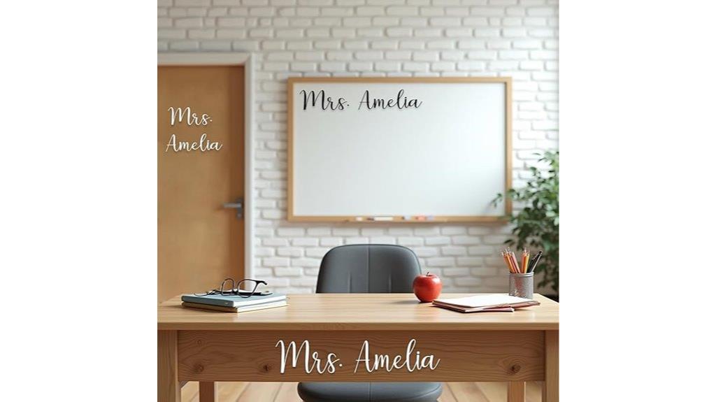 custom teacher name decal