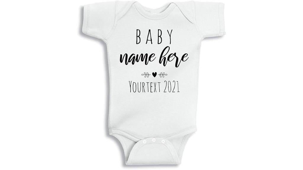 custom text pregnancy baby onesie