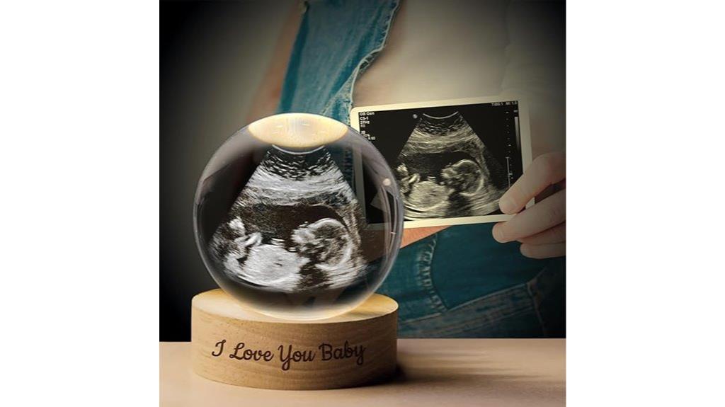 custom ultrasound photo crystal