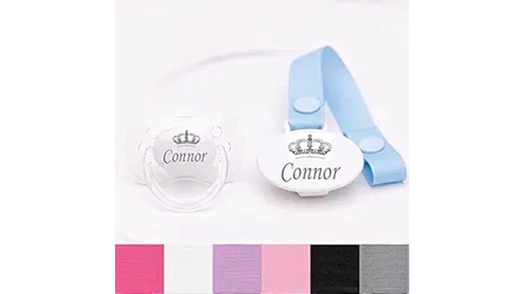 custom white bpa free pacifier