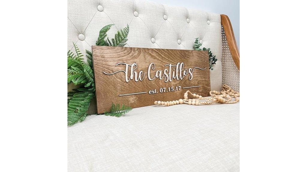 custom wooden family sign