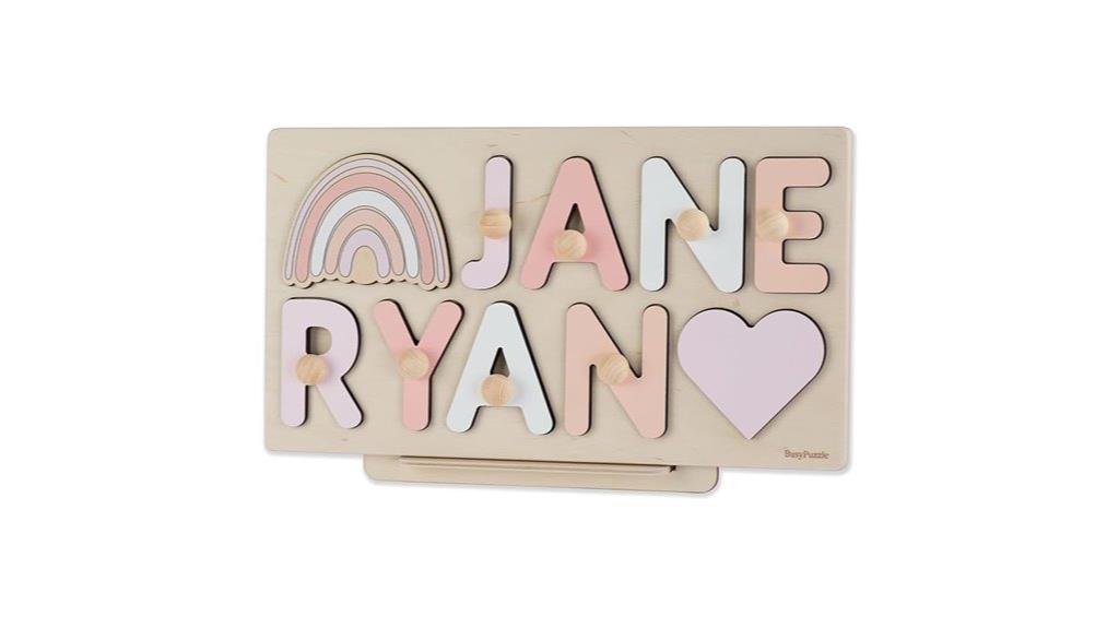 custom wooden kid s name puzzle