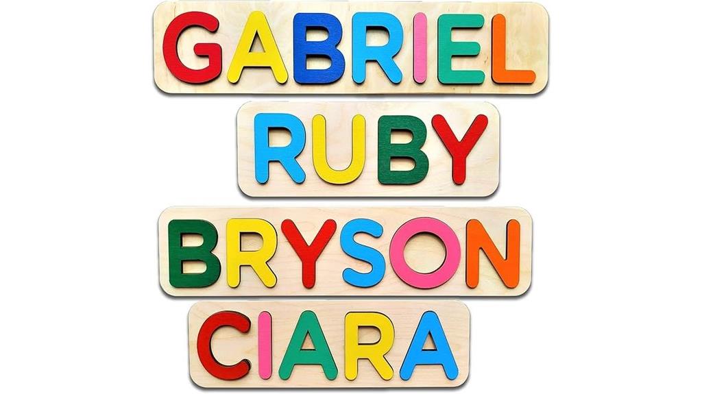 custom wooden name puzzle
