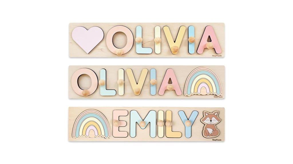 custom wooden name puzzle