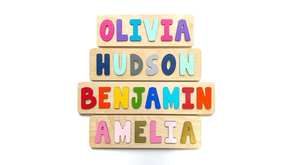 custom wooden name puzzle