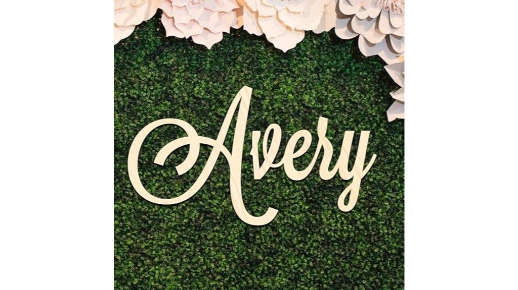 custom wooden name sign