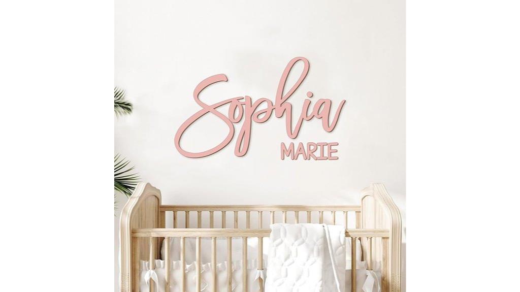 custom wooden nursery sign