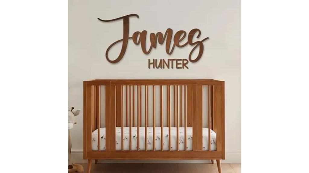 custom wooden nursery sign