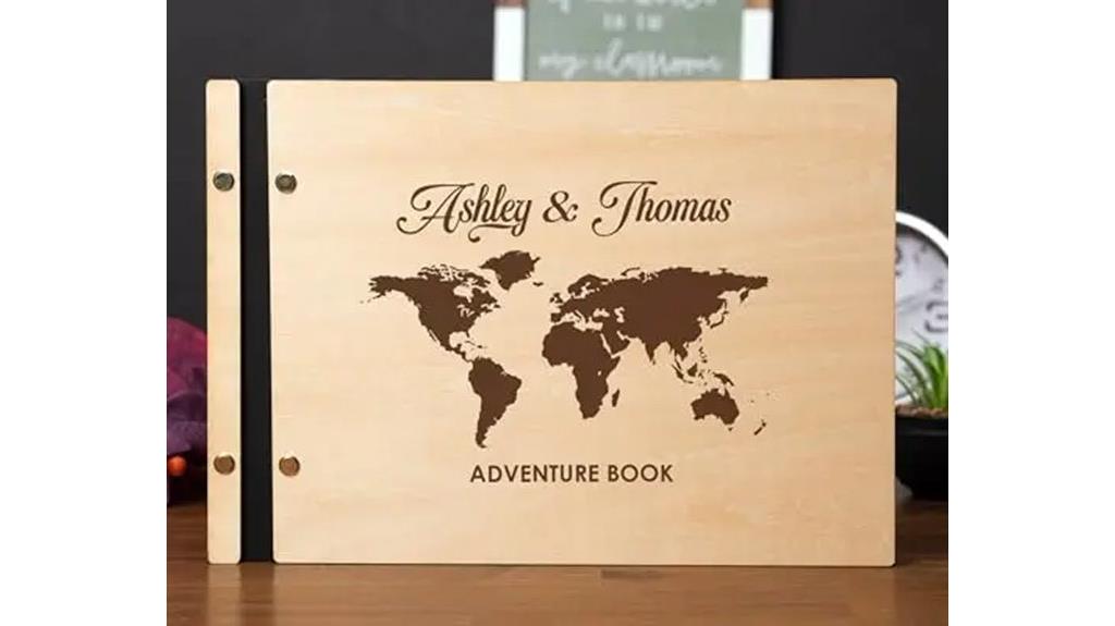 custom wooden travel album