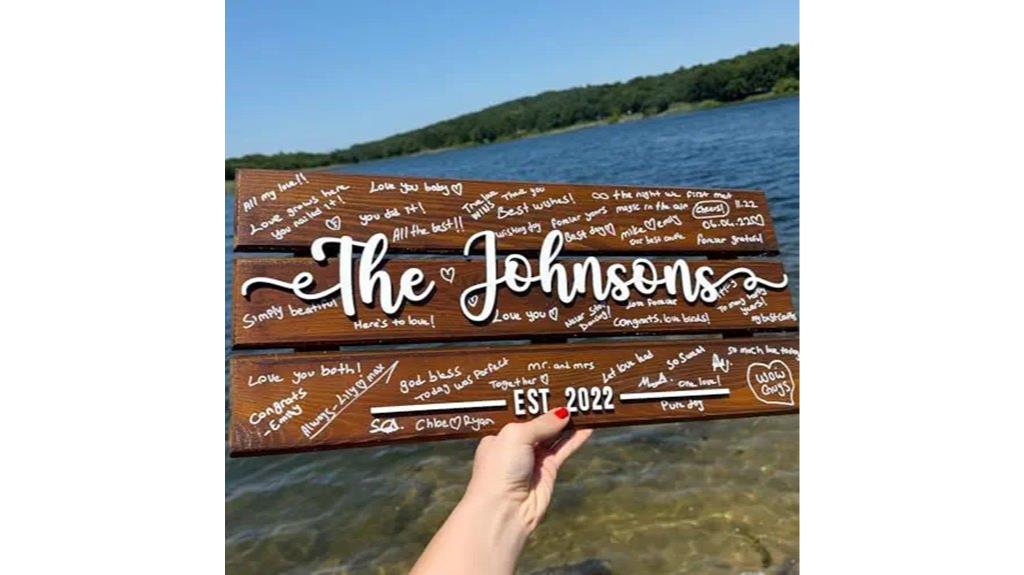 custom wooden wedding sign
