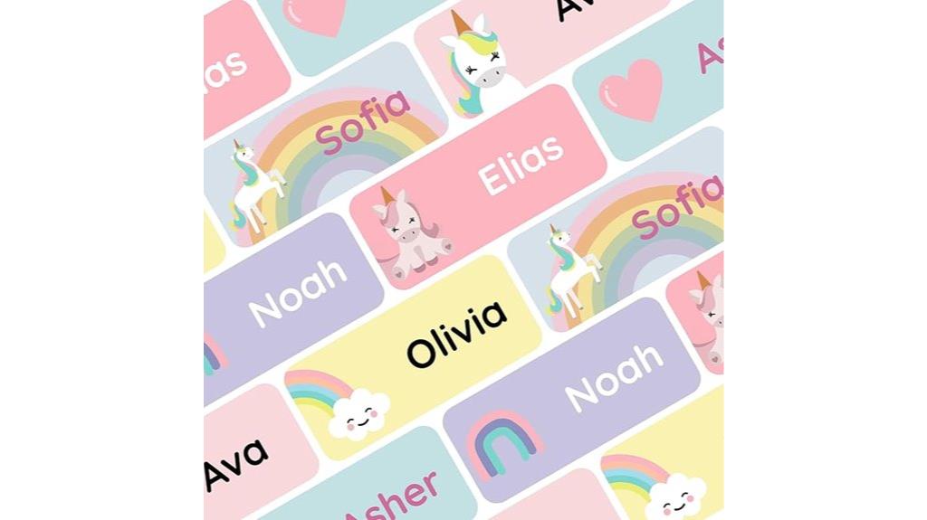 customizable kids name labels