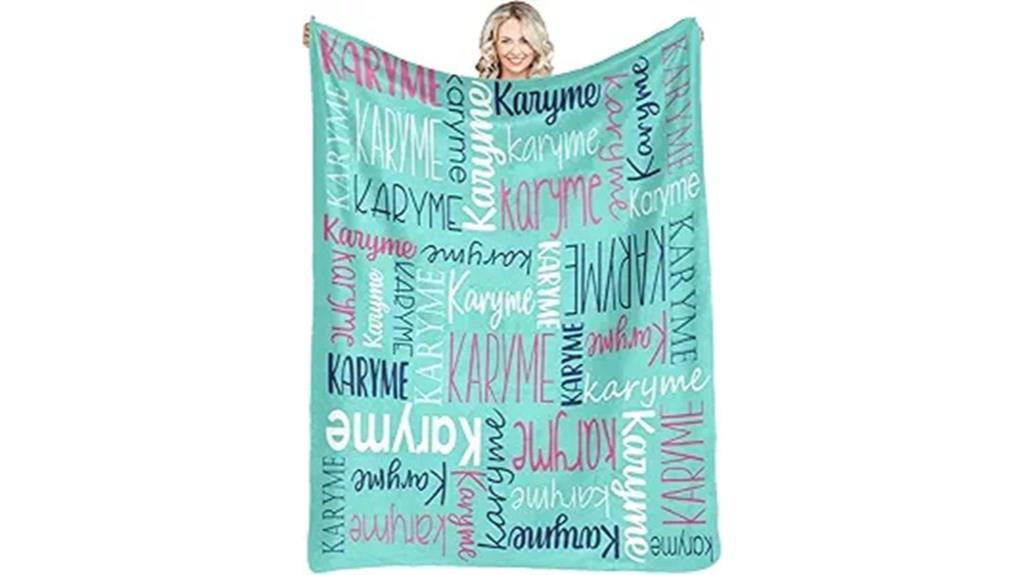 customizable name blanket gift