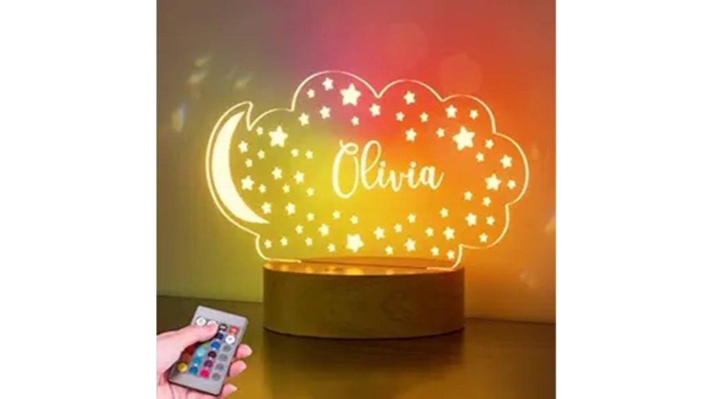 customizable remote night light