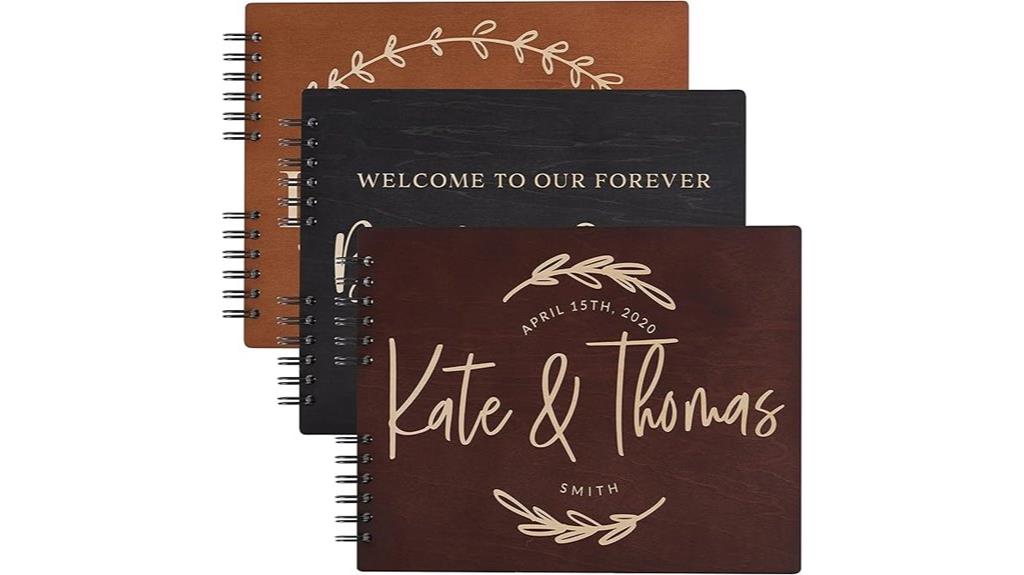 customizable wedding guest book
