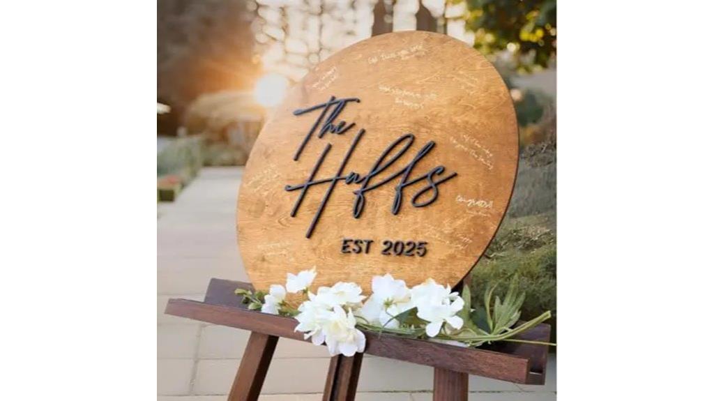 customized 3d wedding sign