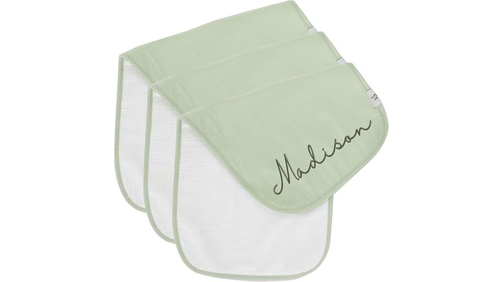 customized baby burp cloths
