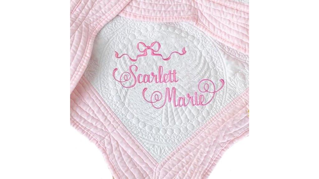 customized baby name blanket