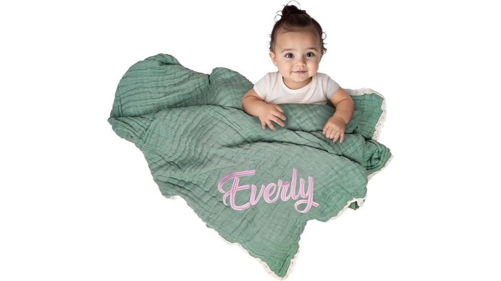 customized baby name blanket