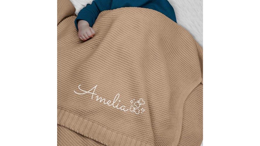 customized baby name blanket