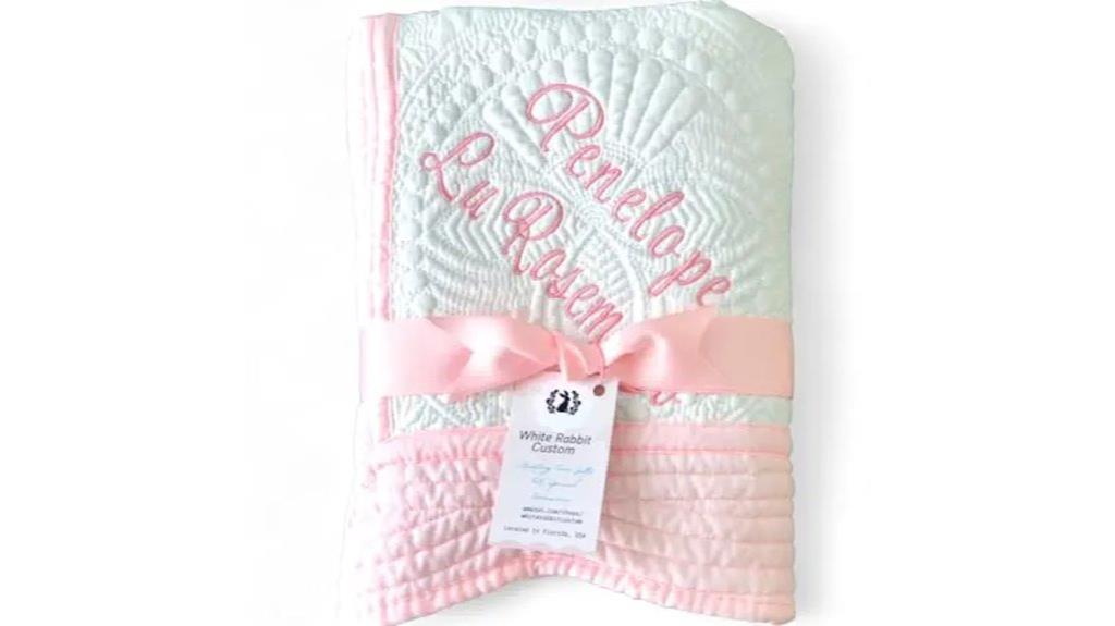 customized baby name blanket