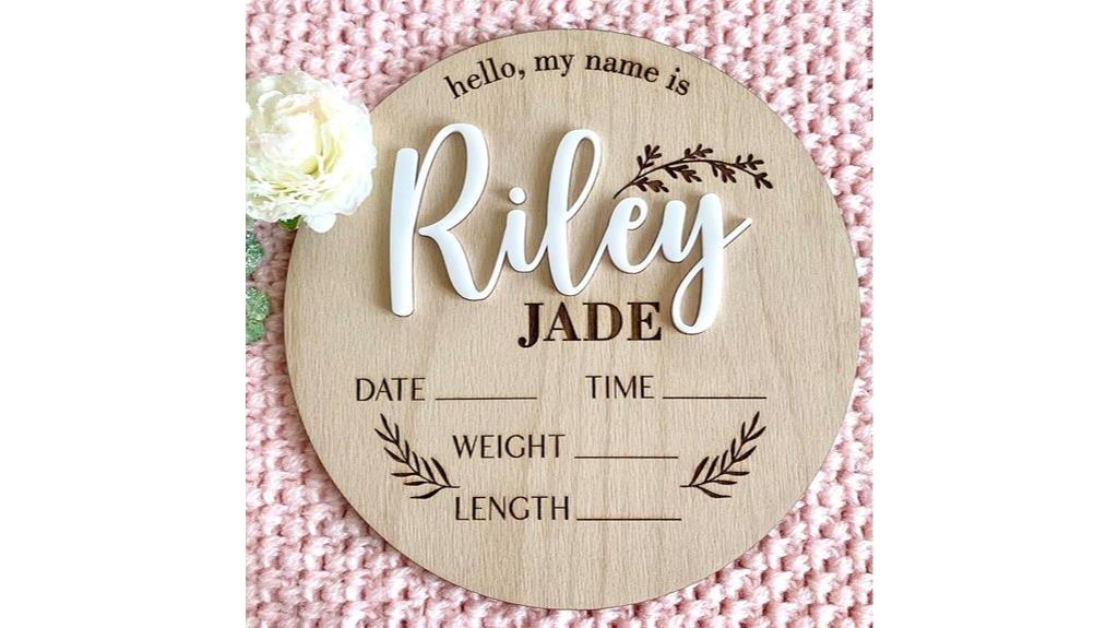 customized baby name sign