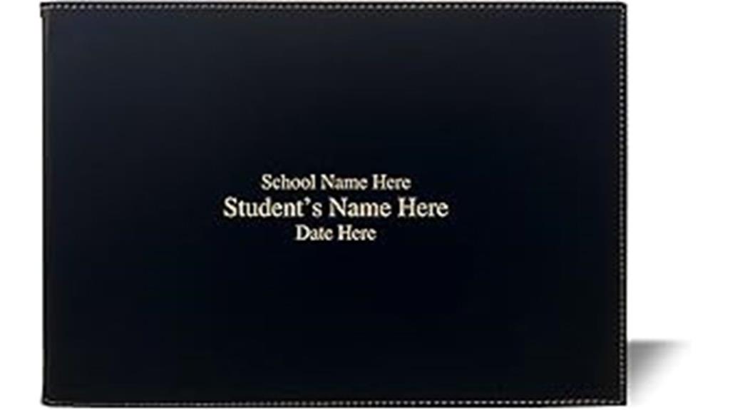 customized engraved certificate holder