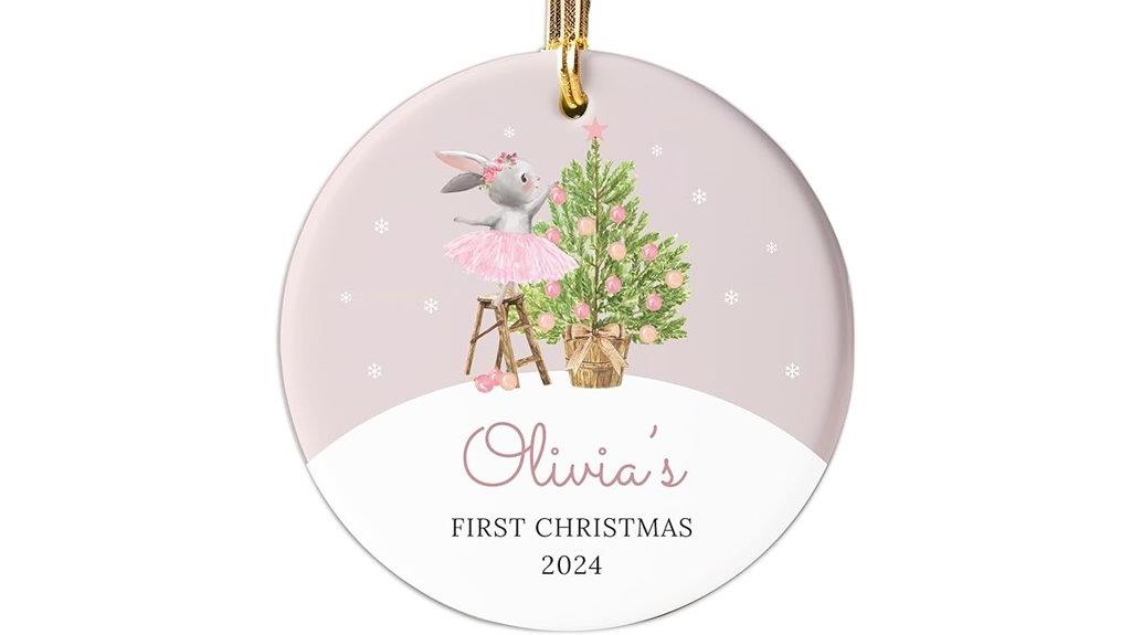 customized first christmas ornament