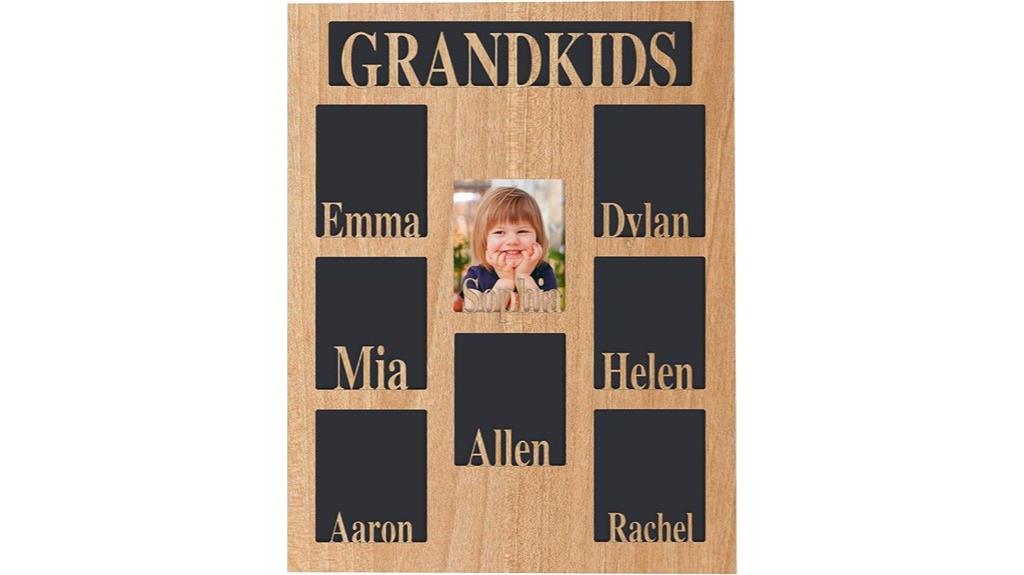 customized grandchildren photo frame