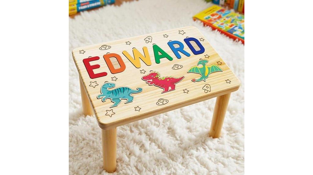 customized kids name stool