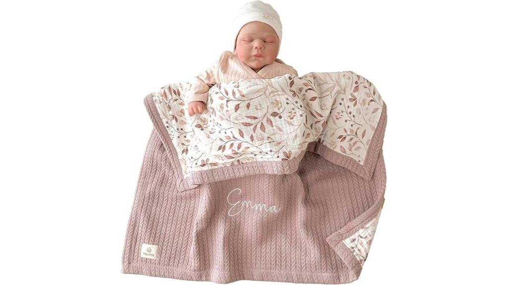 customized organic baby blanket