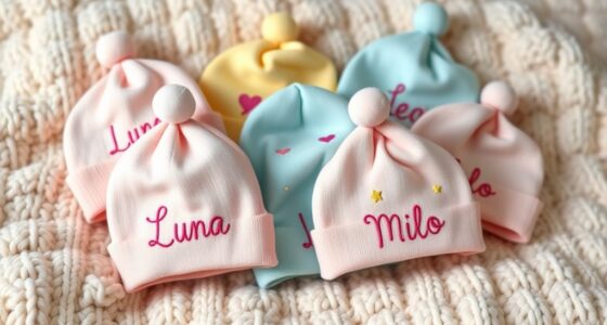 cute personalized baby beanies