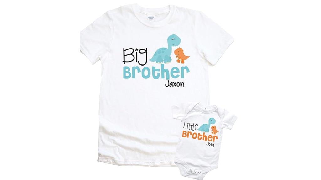 dinosaur brother shirt set