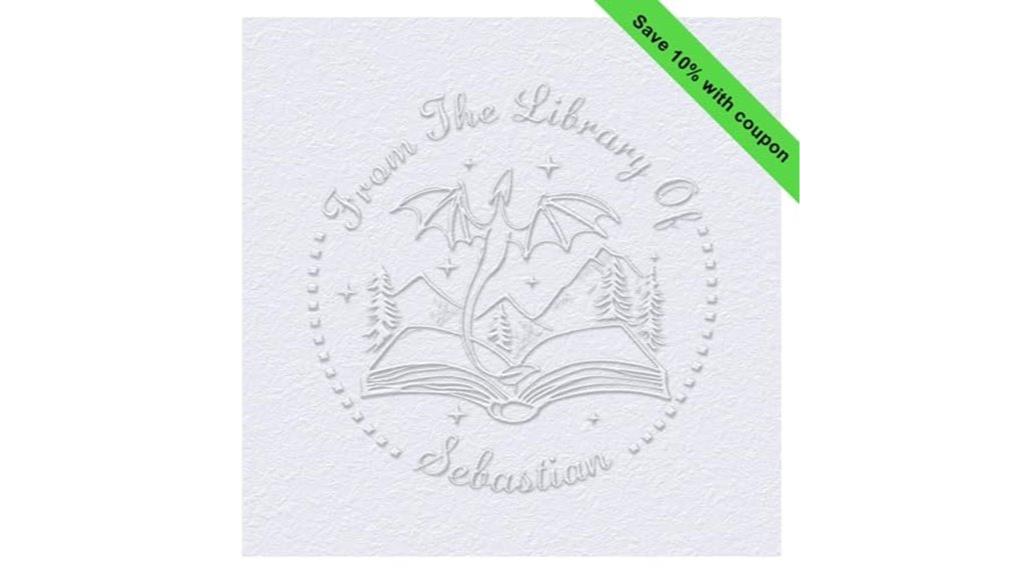 dragon design custom book embosser