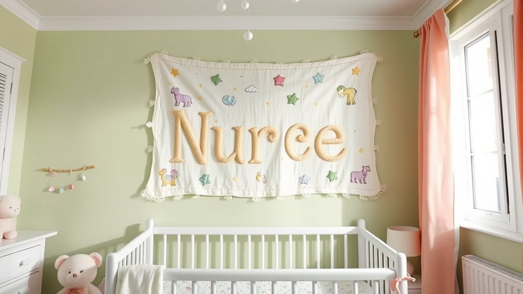 durable customizable nursery tapestry