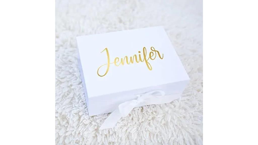 elegant bridesmaid gift box