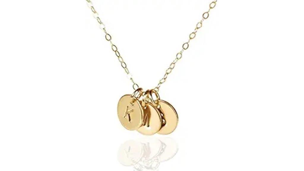 elegant women s initial necklaces