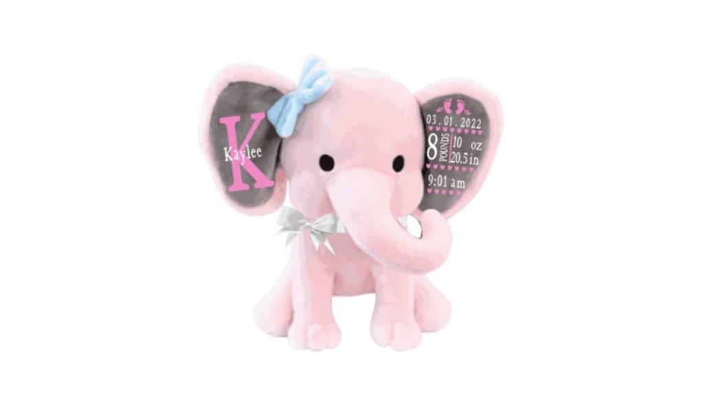elephant baby birth keepsake