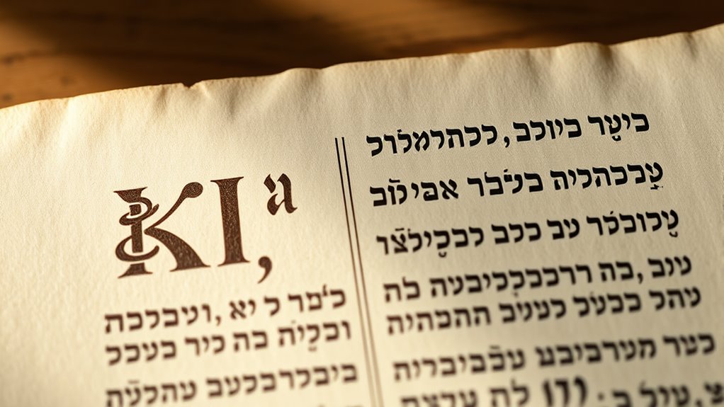 final hebrew letter forms