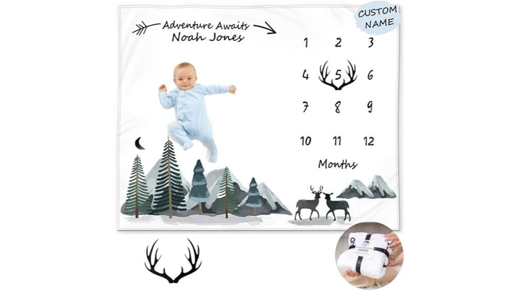 forest deer baby milestone