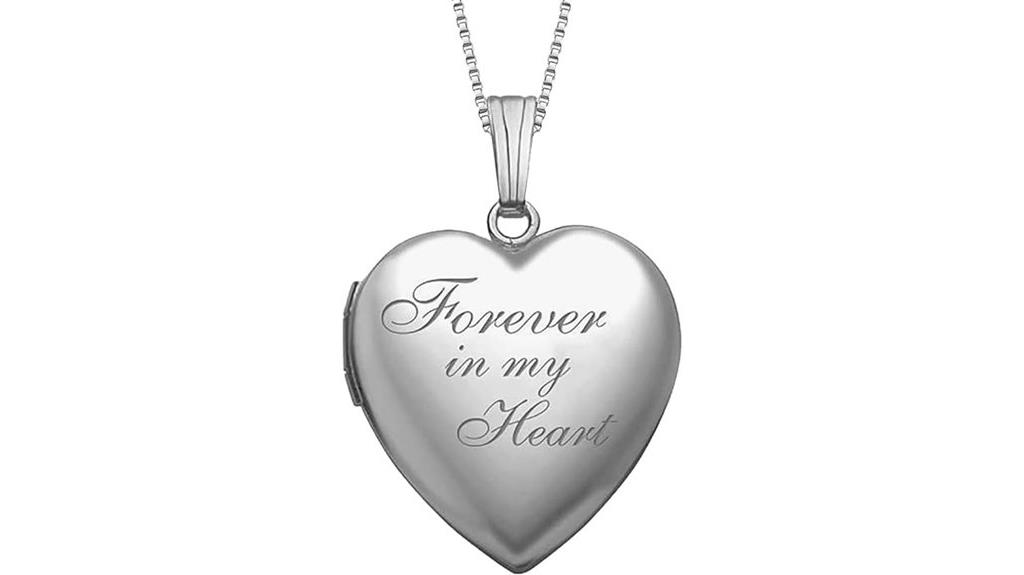 forever heart photo locket