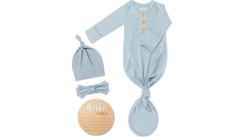 gentle baby knot gown
