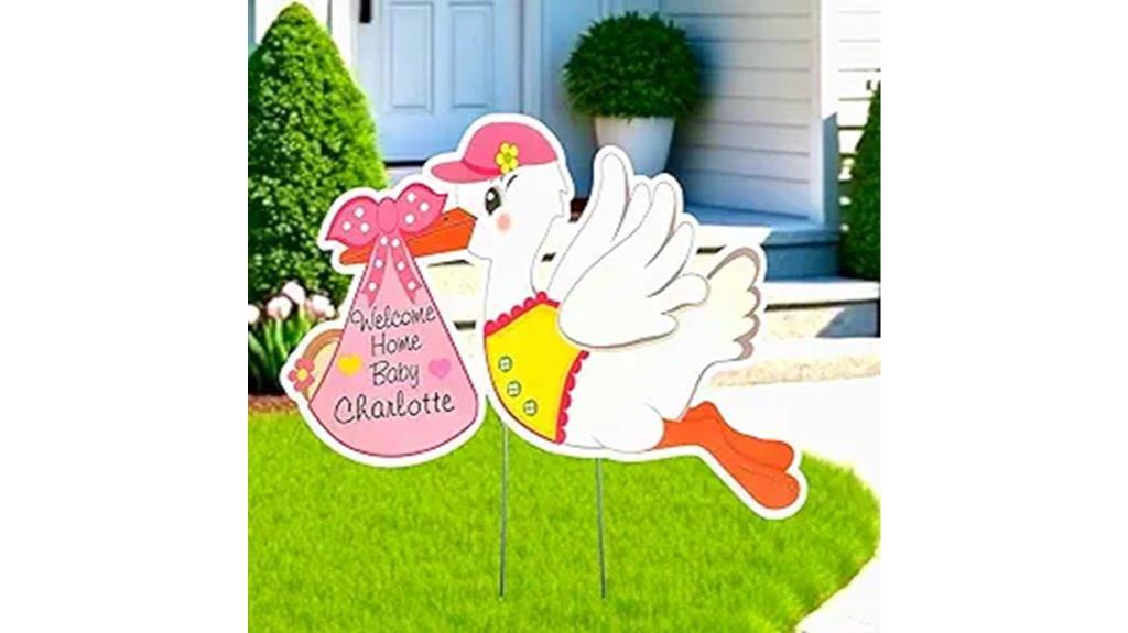 girl baby welcome sign