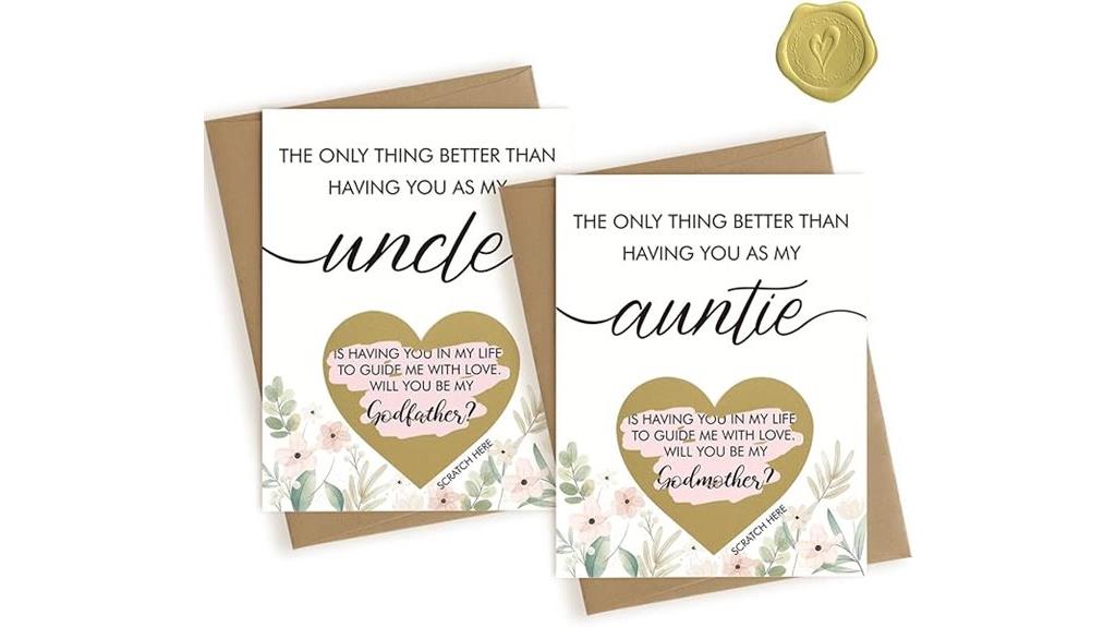 godparents scratch off card