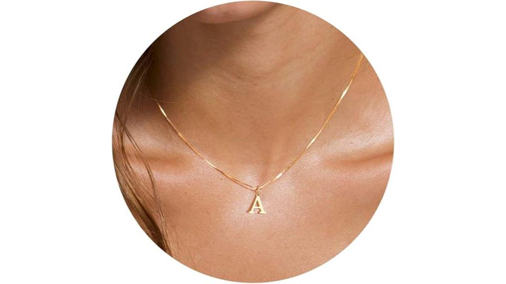 gold fox girl necklace