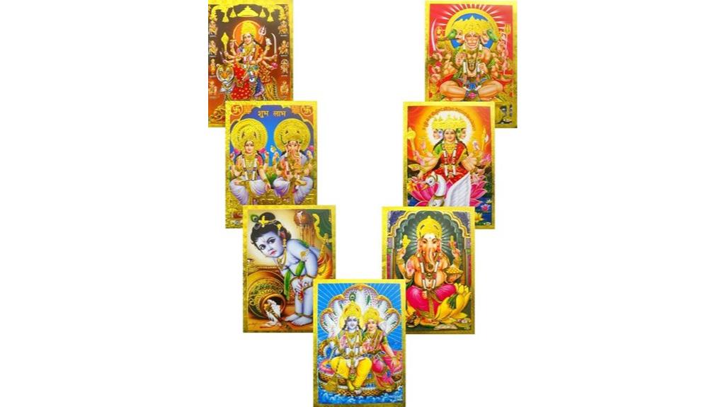 golden hindu deities posters