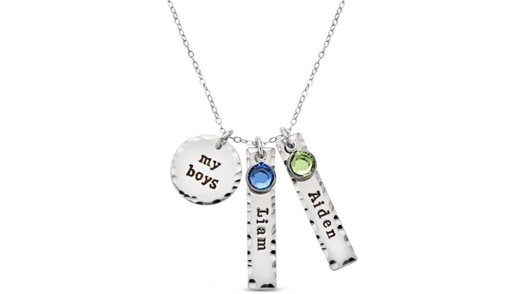 hannah design silver necklace