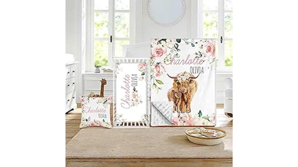 highland cow nursery set