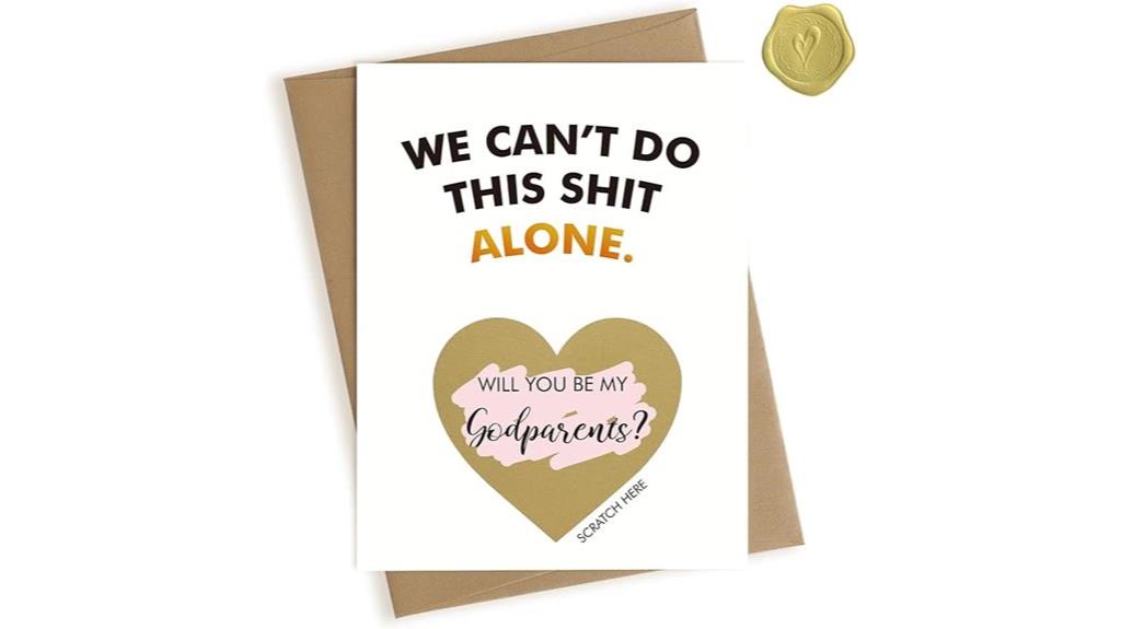 humorous godparent proposal scratchoff