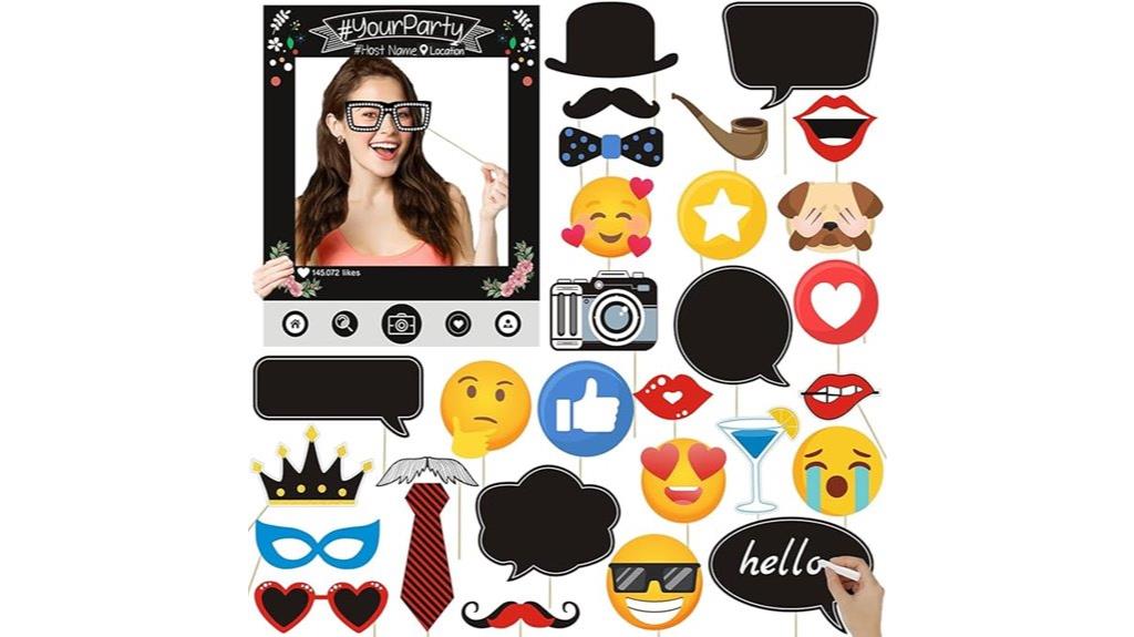insta photo booth props