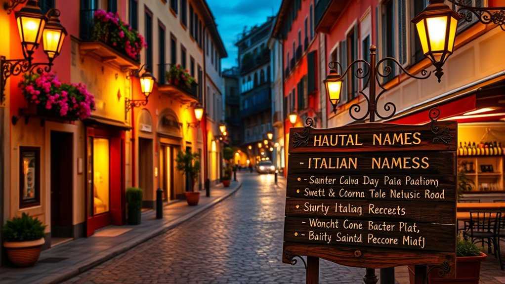 italian names global influence